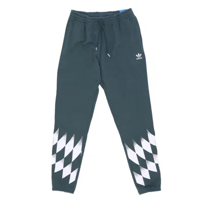 ADIDAS ORIGINALS MEN'S SWEATPANTS REKIVE PLACED GRAPHIC SWEATPANTS MINT GREEN