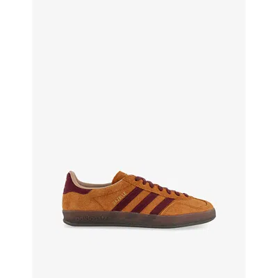 ADIDAS ORIGINALS MENS CRAFT OCHRE SHADOW GAZELLE INDOOR SUEDE LOW-TOP TRAINERS EUR 41.5 / 7.5 UK