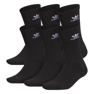 ADIDAS ORIGINALS MENS ADIDAS ORIGINALS TREFOIL 6 PACK CREW SOCKS