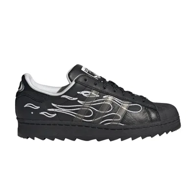 ADIDAS ORIGINALS NO SLEEP RAVE CLUB X SUPERSTAR RIPPLE 'CORE BLACK'