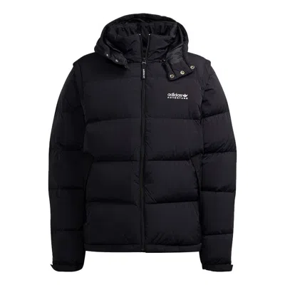 ADIDAS ORIGINALS adidas originals Optimus Jacket Detachable Sleeve Stay Warm Sports hooded down Jacket Black