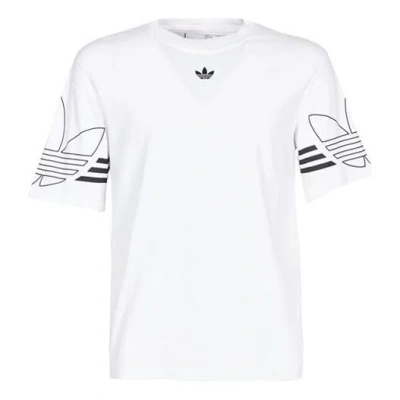 ADIDAS ORIGINALS adidas originals Outline Tee Round Neck Short Sleeve White