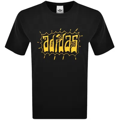 ADIDAS ORIGINALS ADIDAS ORIGINALS OVERSIZED GRAPHIC T SHIRT BLACK