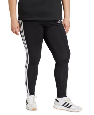 ADIDAS ORIGINALS PLUS SIZE ESSENTIALS 3-STRIPES COTTON LEGGINGS