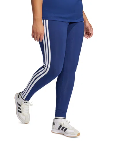 ADIDAS ORIGINALS PLUS SIZE ESSENTIALS 3-STRIPES COTTON LEGGINGS