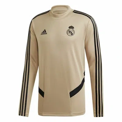 ADIDAS ORIGINALS REAL MADRID FOOTBALL LS TRAINING TOP MENS GOLD