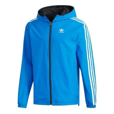 ADIDAS ORIGINALS adidas originals Reversible Windbreaker Jacket 'Blue Bird Black'