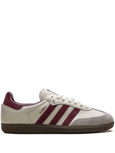 ADIDAS ORIGINALS SAMBA OG "PUTTY GREY MAROON" SNEAKERS
