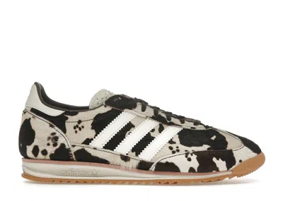 ADIDAS ORIGINALS SL 72 OG COW PRINT (WOMEN'S) SNEAKERS IN WHITE/BLACK