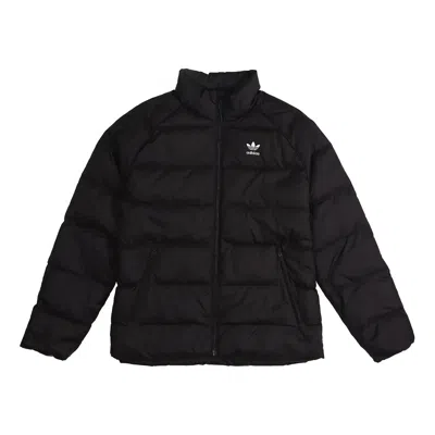 ADIDAS ORIGINALS adidas originals Solid Color Stay Warm Zipper Stand Collar Down Jacket Black