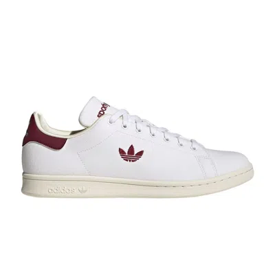ADIDAS ORIGINALS SPORTY & RICH X STAN SMITH 'WHITE COLLEGIATE BURGUNDY'