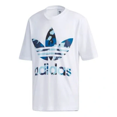 ADIDAS ORIGINALS adidas originals SSL TEE CAMO OS Casual Short Sleeve Tops White