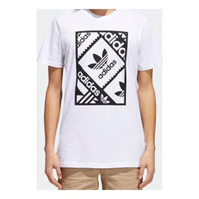 ADIDAS ORIGINALS adidas originals StampTee Logo Printing Short Sleeve White