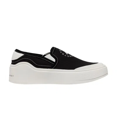 ADIDAS ORIGINALS STELLA MCCARTNEY X WMNS COURT SLIP-ON 'CORE BLACK'