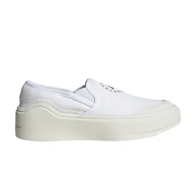 ADIDAS ORIGINALS STELLA MCCARTNEY X WMNS COURT SLIP-ON 'OFF WHITE BURNT CAYENNE'