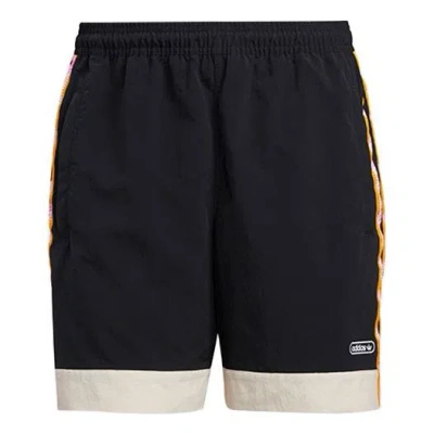 ADIDAS ORIGINALS adidas originals Stripe Printing Sports Short Pant Male Black