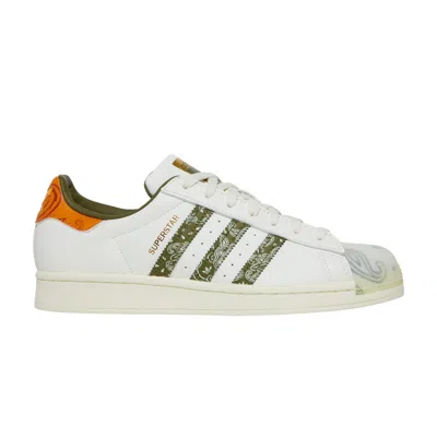 ADIDAS ORIGINALS SUPERSTAR 'BANDANA - OFF WHITE FOCUS ORANGE'