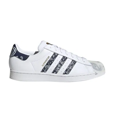 ADIDAS ORIGINALS SUPERSTAR 'BANDANA - WHITE COLLEGIATE NAVY'