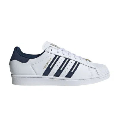 ADIDAS ORIGINALS SUPERSTAR 'EMBROIDERED INDIGO STRIPES'