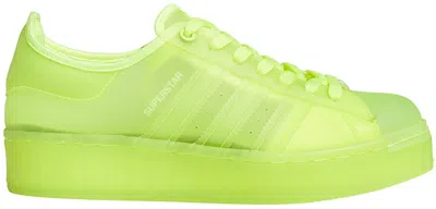 ADIDAS ORIGINALS SUPERSTAR JELLY (WOMEN'S) SNEAKERS IN SOLAR YELLOW/FOOTWEAR WHITE