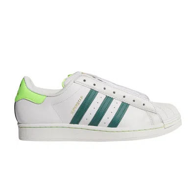 ADIDAS ORIGINALS SUPERSTAR LACELESS 'GREY COLLEGIATE GREEN'