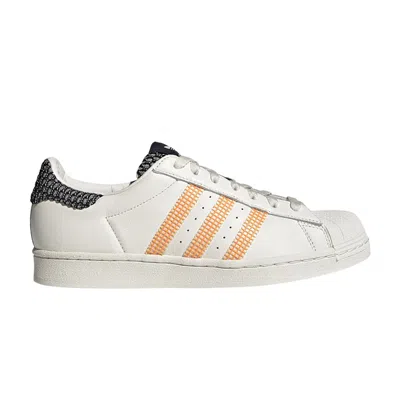 ADIDAS ORIGINALS SUPERSTAR 'OFF WHITE ORANGE RUSH'