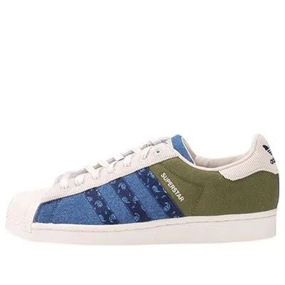 ADIDAS ORIGINALS adidas originals Superstar Shoes 'White Green Blue'