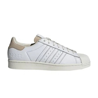 ADIDAS ORIGINALS SUPERSTAR 'SIZE TAG - CLOUD WHITE BROWN'