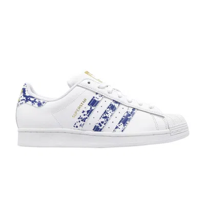 ADIDAS ORIGINALS SUPERSTAR 'WHITE BLUE SPLATTER'