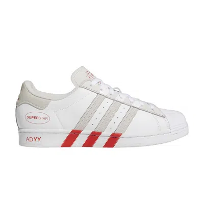 ADIDAS ORIGINALS SUPERSTAR 'WHITE VIVID RED'