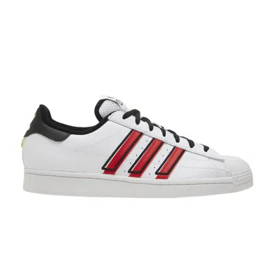 ADIDAS ORIGINALS SUPERSTAR 'WHITE VIVID RED'