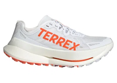 ADIDAS ORIGINALS TERREX AGRAVIC SPEED ULTRA TRAIL (WOMEN'S) SNEAKERS IN CLOUD WHITE/IMPACT ORANGE/DASH GREY