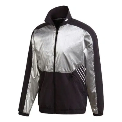 ADIDAS ORIGINALS adidas originals TLM 02 Trackt Colorblock Sports Stand Collar Jacket Black
