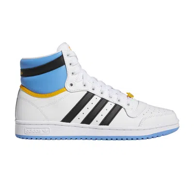 ADIDAS ORIGINALS TOP TEN HIGH 'WHITE BLUE GOLD'
