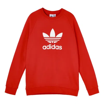 ADIDAS ORIGINALS adidas originals Trefoil Crew Pullover Sports Red