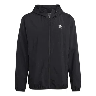 ADIDAS ORIGINALS adidas originals Trefoil Essentials Windbreaker Jacket 'Black'