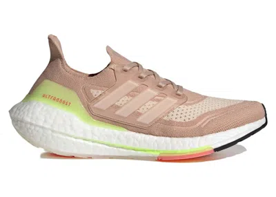ADIDAS ORIGINALS ULTRA BOOST 21 (WOMEN'S) SNEAKERS IN ASH PEARL/CLOUD WHITE/HALO IVORY