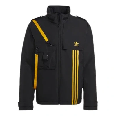 ADIDAS ORIGINALS adidas originals Utility Dwn Jkt Windproof Stand Collar Sports Down Jacket Black