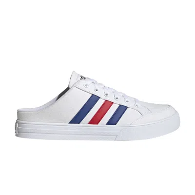 ADIDAS ORIGINALS VS SET MULE 'WHITE ROYAL BLUE SCARLET'