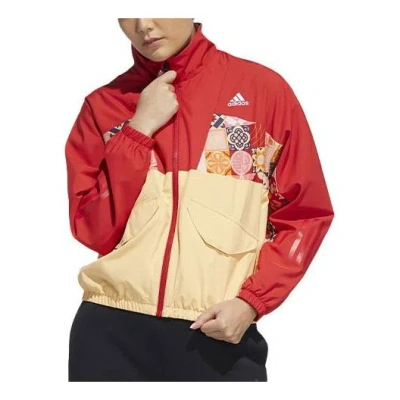 ADIDAS ORIGINALS (WMNS) adidas CNY Colorblock Sports Jacket Red
