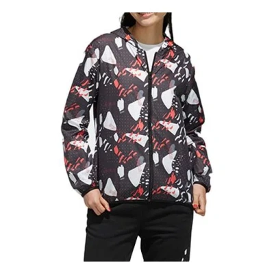 ADIDAS ORIGINALS (WMNS) adidas neo Printing Hooded Jacket Black