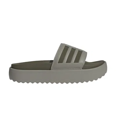 ADIDAS ORIGINALS WMNS ADILETTE PLATFORM SLIDE 'PEBBLE OLIVE STRATA'