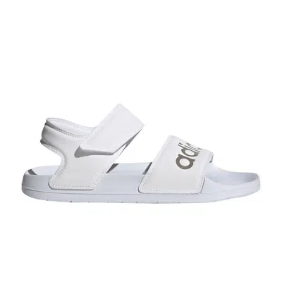 ADIDAS ORIGINALS WMNS ADILETTE SANDAL 'WHITE CHAMPAGNE METALLIC'