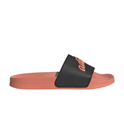 ADIDAS ORIGINALS WMNS ADILETTE SHOWER SLIDE 'SEMI CORAL FUSION BLACK'