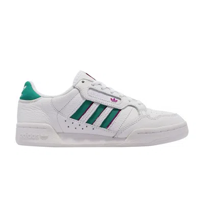 ADIDAS ORIGINALS WMNS CONTINENTAL 80 STRIPES 'WHITE GLORY GREEN FUCHSIA'