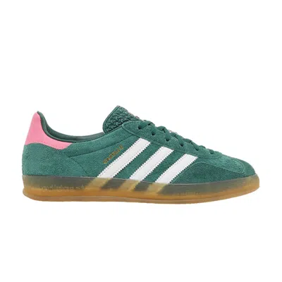 ADIDAS ORIGINALS WMNS GAZELLE INDOOR 'COLLEGIATE GREEN PINK'