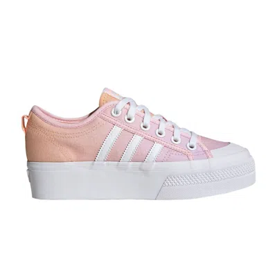 ADIDAS ORIGINALS WMNS NIZZA PLATFORM 'ACID ORANGE PINK'