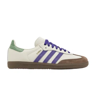ADIDAS ORIGINALS WMNS SAMBA OG 'OFF WHITE PURPLE GREEN'