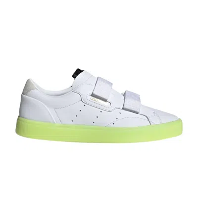 ADIDAS ORIGINALS WMNS SLEEK STRAPS 'WHITE YELLOW'