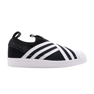 ADIDAS ORIGINALS WMNS SUPERSTAR SLIP-ON 'CORE BLACK'